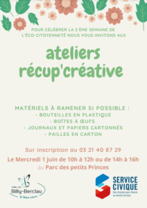 Ateliers récup’créative