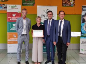 Remise du Label Bio au restaurant scolaire