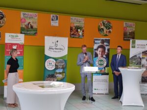 Remise du Label Bio au restaurant scolaire