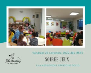 SOIRÉE JEUX à la médiathèque