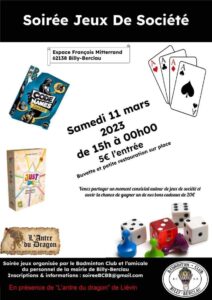 Soirée jeux de société