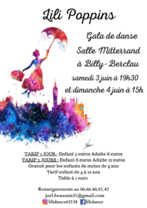 Galas de danse « Lili Poppins »