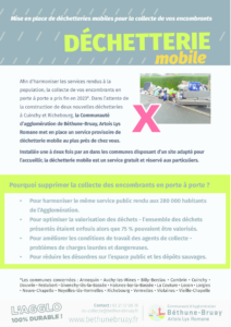 Déchetterie mobile / ramassage des encombrants