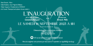 Inauguration des salles Geneviève Blanquart et Bernard Mille