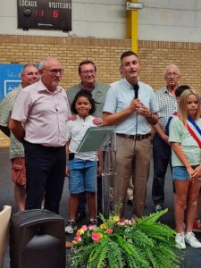 Inauguration du parquet de la salle des sports