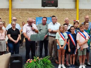 Inauguration du parquet de la salle des sports