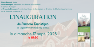 Inauguration du panneau touristique