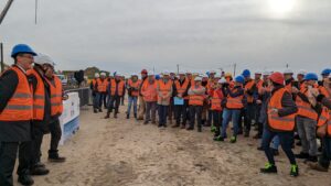 Pose de la première pierre de l’usine du groupe SICAD