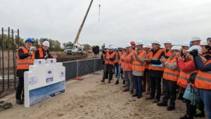 Pose de la première pierre de l’usine du groupe SICAD