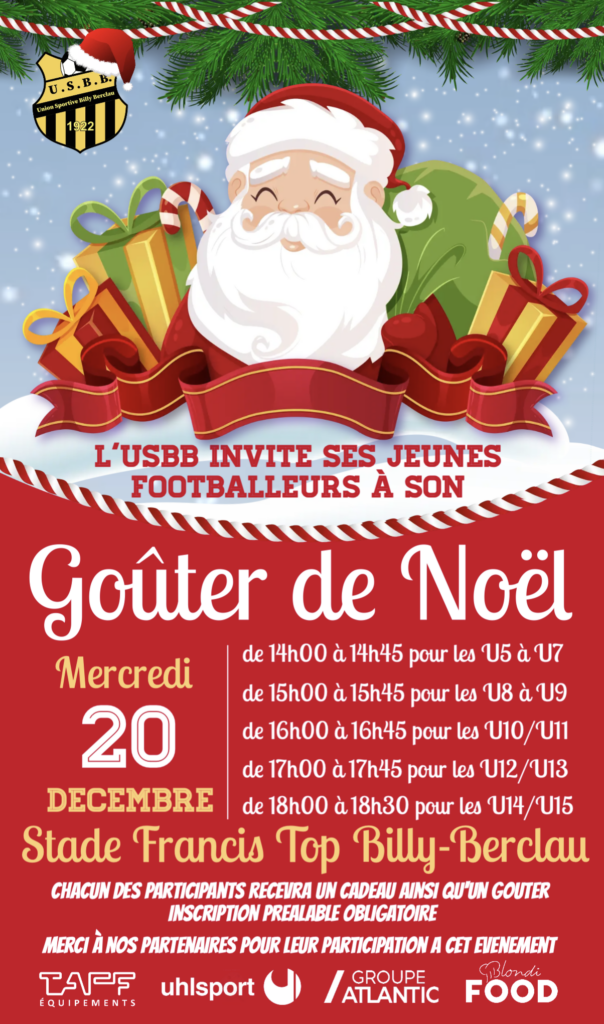 Le GOUTER de NOEL de l’ USBB