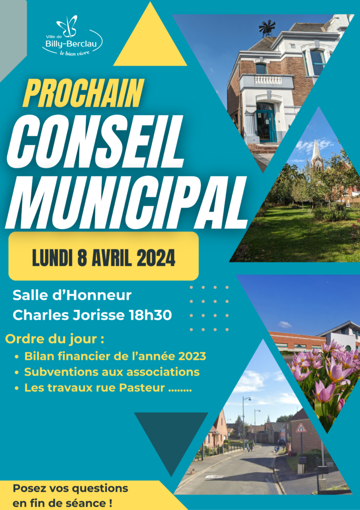 Conseil Municipal du 8 avril 2024