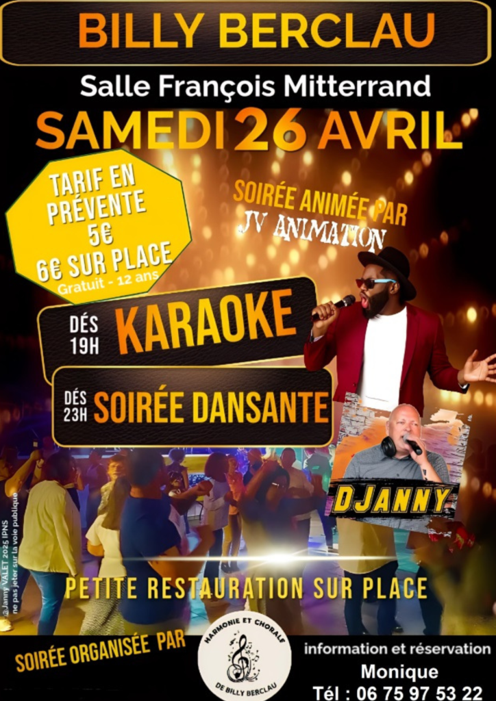 Soirée Karaoké et dansante