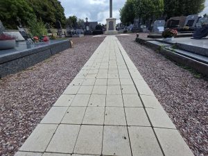 Travaux au cimetière de Berclau