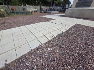 Travaux au cimetière de Berclau