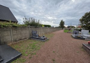 Travaux au cimetière de Berclau