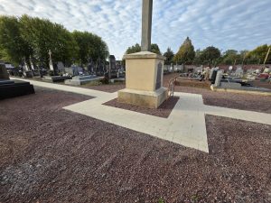 Travaux au cimetière de Berclau