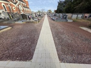 Travaux au cimetière de Berclau