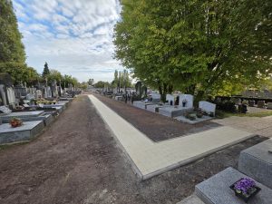 Travaux au cimetière de Berclau