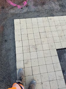 Travaux au cimetière de Berclau