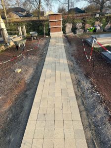 Travaux au cimetière de Berclau
