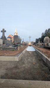 Travaux au cimetière de Berclau