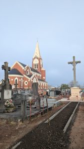Travaux au cimetière de Berclau
