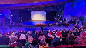 Distribution de colis de Noël