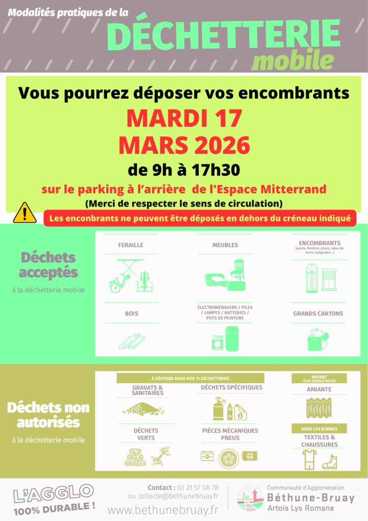 Déchetterie mobile (encombrants)