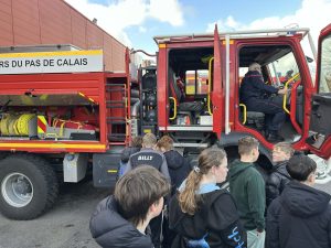 Visite de la caserne des pompiers