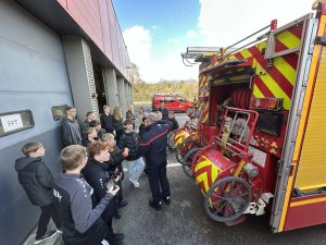 Visite de la caserne des pompiers