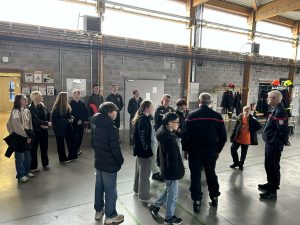 Visite de la caserne des pompiers