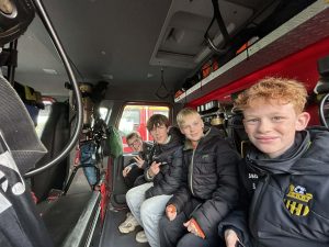 Visite de la caserne des pompiers