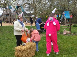 La chasse aux œufs de Pâques