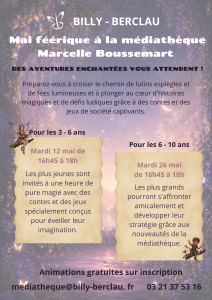 Mai féerique à la Médiathèque Marcelle Boussemart !